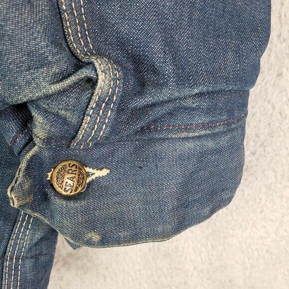 Vintage Sears Leisure Chore Blanket Lined Work Coat Jacket XLT 46/48 True Vtg - Picture 9 of 11